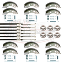Brake Service Kit for Brain James Connect Triple Trailers