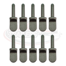 Weld-on Gudgeon Hinge Pin - Self-Coloured - 12mm