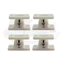 Door Retainer Plastic - White