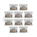 Door Retainer Plastic with Spring Claw - White