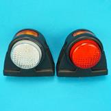 LED Autolamps Outline Marker Lamps - Red, White & Amber - Pair