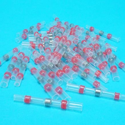 HEATSHRINK TEMU RED SOLDER 50 CONNECTORS