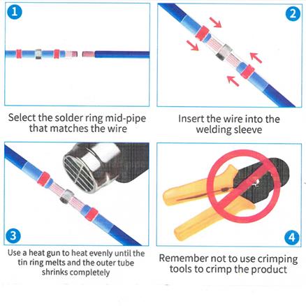 HEAT SHRINK SOLDER INSTRUCTIONS