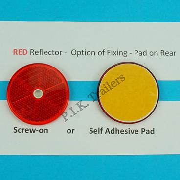 HI-VIZ 60mm RED REFLECTOR REAR PAD
