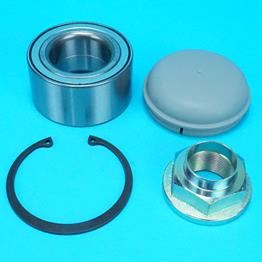 KIT 116 - Sealed Wheel Bearing 76mm with Cap, Circlip, Nut for Ifor Williams Trailers after '96