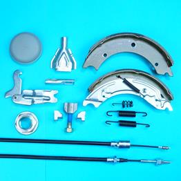 Brake Shoes, Long Life Cables with Service Kit for TT126G