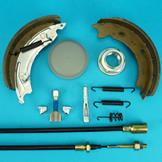 Brake Shoes & Long Life Cable Set with Service Kit for Ifor Williams LT106G