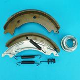 Triple Axle Set of Brake Shoes with Hub Nuts for LM126G/Tri