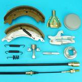 Brake Shoes & Long Life Cable Set with Service Kit for Ifor Williams HB510