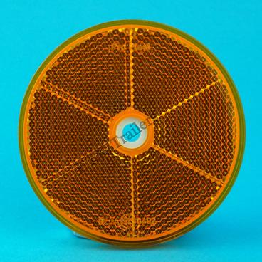 80mm Dia. Reflector Hi-Viz AMBER