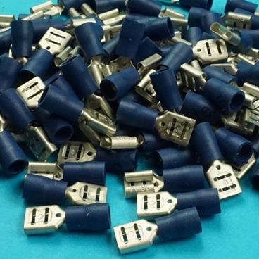 SPADE TERMINALS - BLUE - BULK