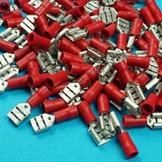Spade Connectors - Red - Pack of 100