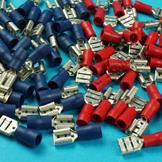 Spade Connectors - Red & Blue - Pack of 100