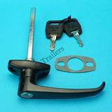 Black L Handle with Gasket & 2 Keys