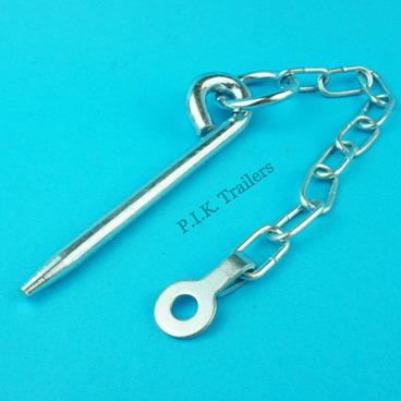 10mm LONG COTTER PIN & CHAIN with TAB WASHER