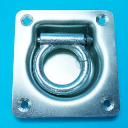 Recessed Cargo Lashing Ring with Spring Ring