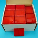 Red Reflectors 70mm x 57mm - Self Adhesive - Box of 100