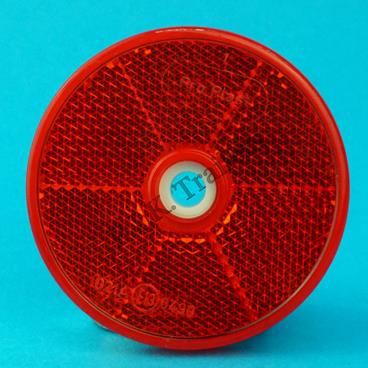 60mm Dia. Reflector Hi-Viz RED