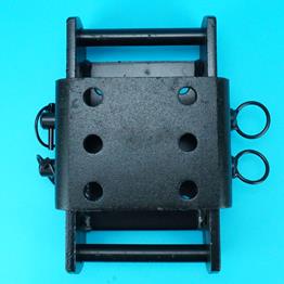 Towball Height Adjuster Drop Plate - Standard Length - Black