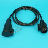 8 Pin Plug & Flying Socket Extension Lead - 2m