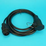 8 Pin Plug & Flying Socket Extension Lead - 6m