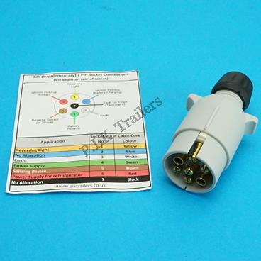 7 Pin 12S Towing Plug with Guide