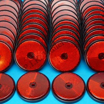 60mm Reflectors Bulk - RED