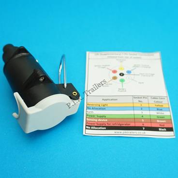 7 Pin 12S Flying Socket with Guide - 1