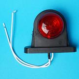 Red & White Outline Marker Lamp - Rubber Body