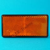 Amber Self Adhesive Reflector 100mm x 50mm