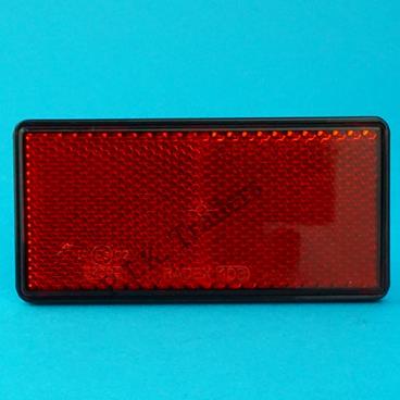 Reflector 100mm x 50mm Self Adhesive - RED
