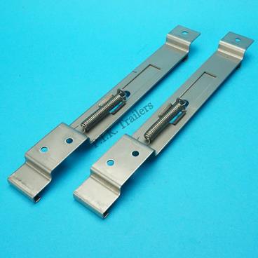Square Number Plate Clips Stainless Steel