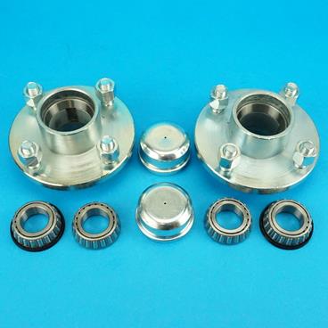 100mm PCD HUBS - PAIR - METAL CAPS