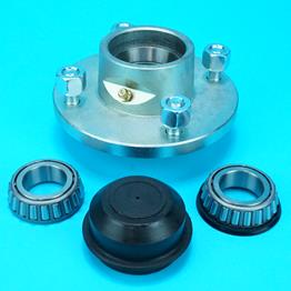 4" PCD Wheel Hub with Bearings & Cap