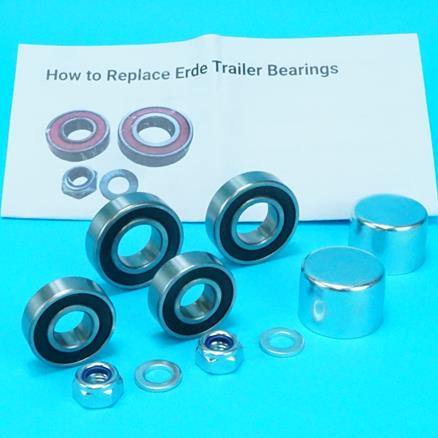 KIT 125 - ERDFE WHEEL BEARING KIT - HUB CAPS