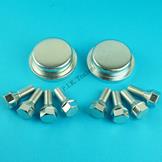 2 x Hub Caps & 8 x Wheel Bolts for Ifor Williams P Series Trailer