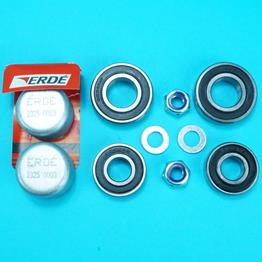 KIT 114 - 1 Axle Wheel Bearing Kit with Hub Caps for Erde & Daxara