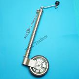 48mm Heavy Duty Ribbed Jockey Wheel with Low Profile Tyre
