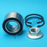 Kit 102 - Sealed Bearing with Circlips and Hub Nut 309726 / 605124