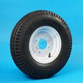 Trailer Wheel - White - 400 x 8 4 Ply Tyre
