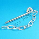 10mm dia. x 135mm Round Cotter Pin & Chain