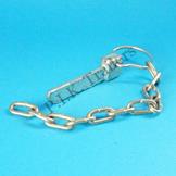 Flat Cotter Pin & Chain with Sprung Ring