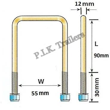 U Bolt IW 120mm dia.