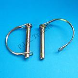 10mm Shaft Locking Retainer Pin Clips x 2