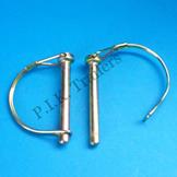 8mm Shaft Locking Retainer Pin Clips x 2