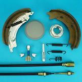 Brake Shoes & Long Life Cable Set with Service Kit for Ifor Williams LT146G