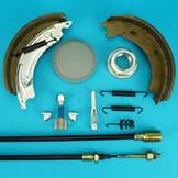 Brake Shoes & Long Life Cable Set with Service Kit for Ifor Williams HB403