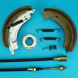 Brake Shoes & Long Life Cables with Hub Nuts for Ifor Williams LM125G - 2,700kg