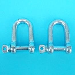 8mm D Shackle - Pack of 2