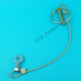 8mm Lynch Pin & Plastic Coated Cable with Tab Washer